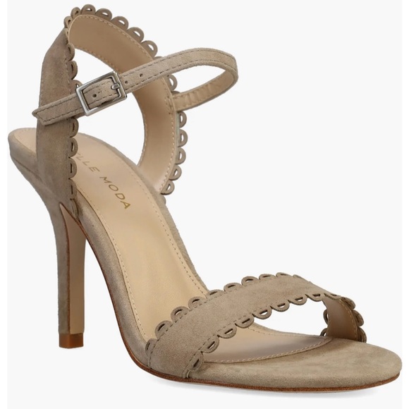Pelle Moda Karen Tan (Mushroom) Heeled Sandal Size 9.5 - Picture 1 of 16